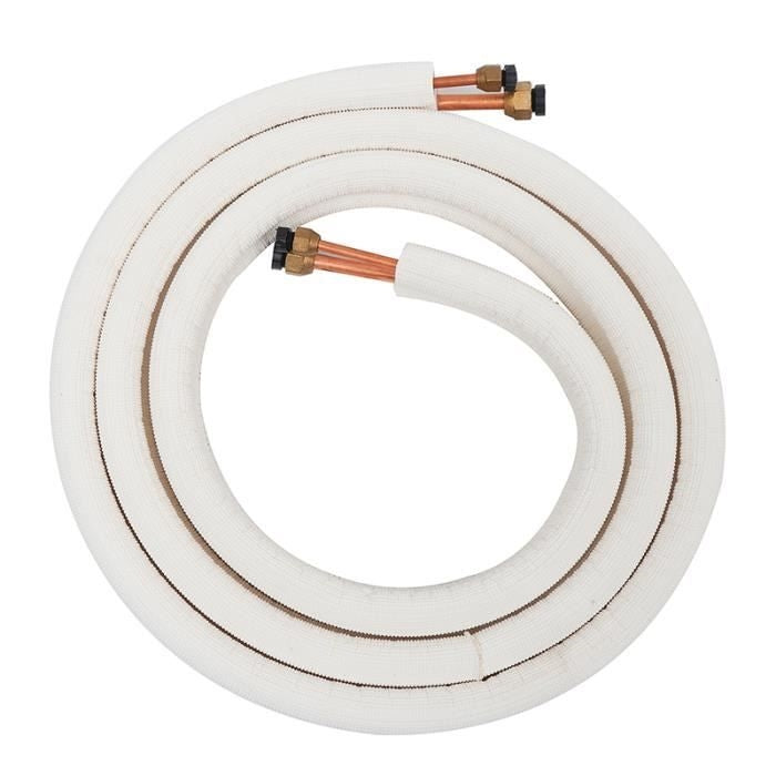 TEMPSA Air Conditioning Pipe - 1/4+3/8 - Insulated Copper - 3M White_max White