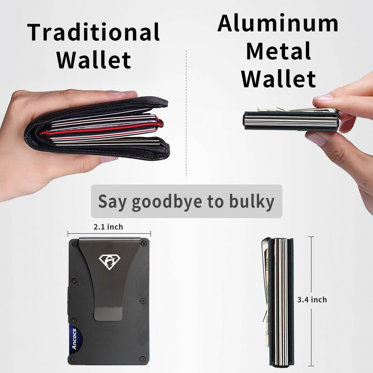 Credit Card Holder with Metal Wallet Storage Pouch_max