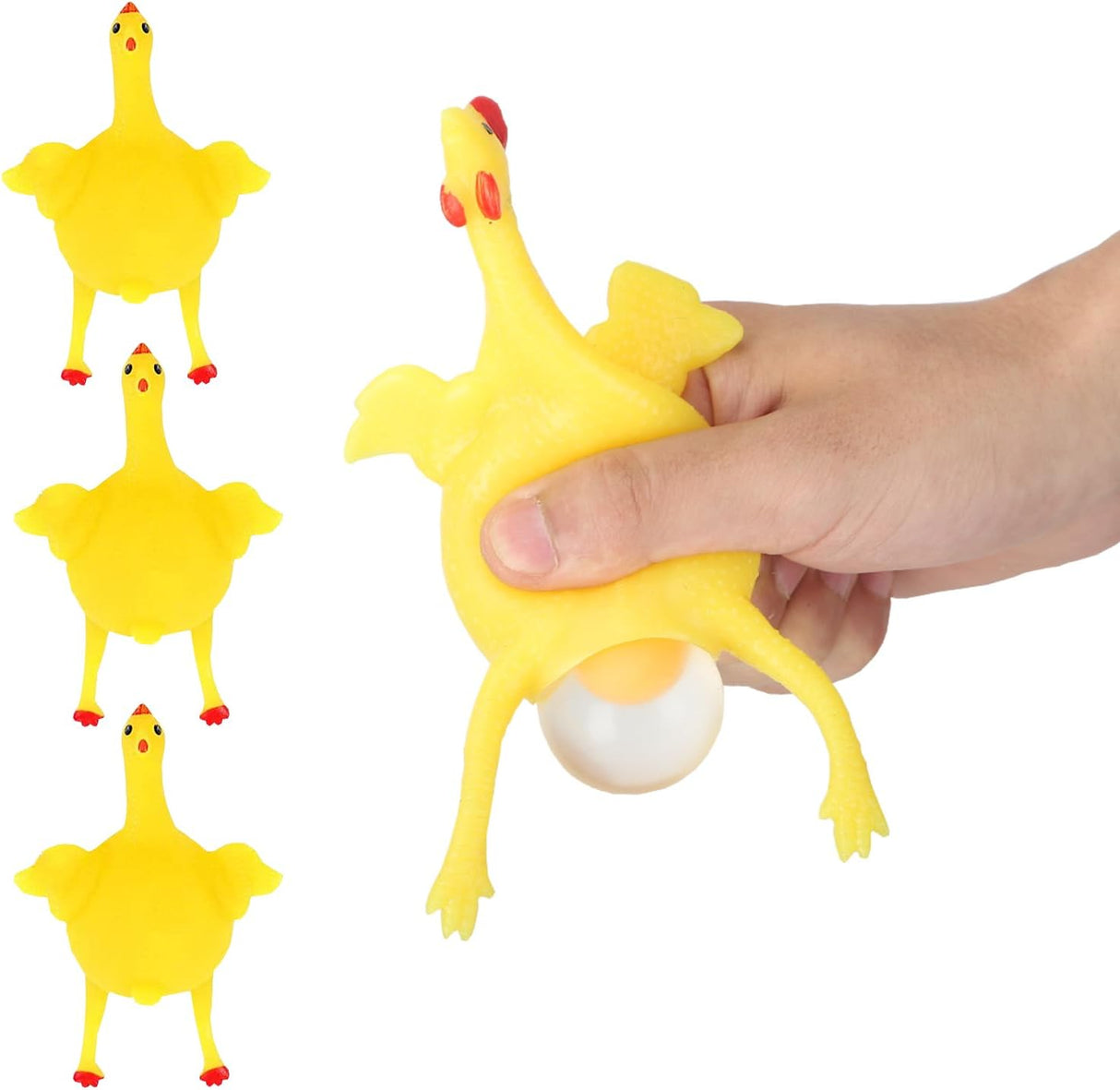 Laying Hens, creative toys, jokes, squeeze toy laying hen, ventilation chicken key chains, ventilation, stress relief, trick-yux