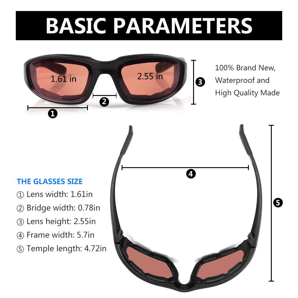 pcs Cycling Glasses Windproof Glasses Desert Dustproof Glasses Cycling Glasses Sports Glasses with Built-in Foam Goggles