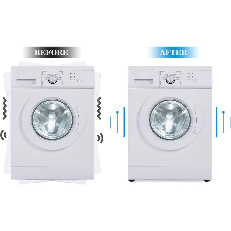 4-piece vibration-damping washing machine mat - prevent washing machine from moving - vibration-damping washing machine pads for washing machines and dryers