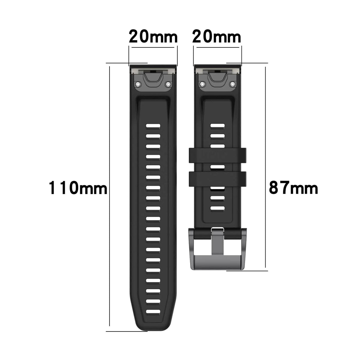 26mm Silicone Strap for Garmin fenix 7X 7 7S 6X 6 Pro 6S 5 5X Plus Smartwatch Bracelet for Garmin Descent mk2i mk3 51mm 13 13 Garmin Fenix 6X PRO