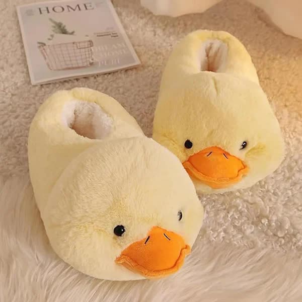 Bubble Animal Slippers for Women, Fluffy Duck Shark Lion Dog Slippers for Winter Cute Women's Shoes Non-Slip Indoor Outdoor Shoes EU Size 35-40 Duck,35...