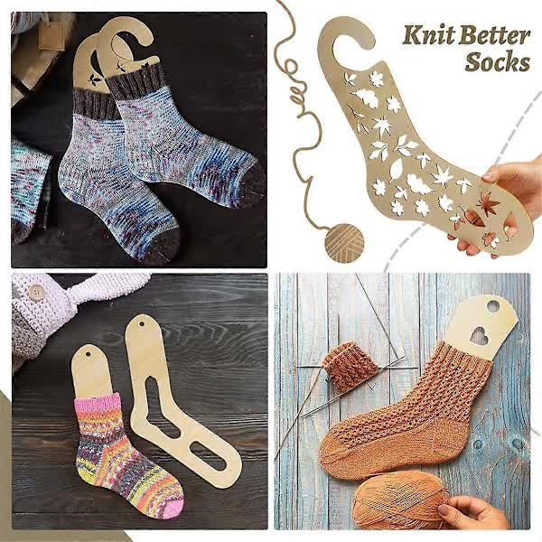 pcs Wooden Sock Blockers for Knitting, Adjustable Sock Blockers for Knitting Blockers Knitting Crochet S