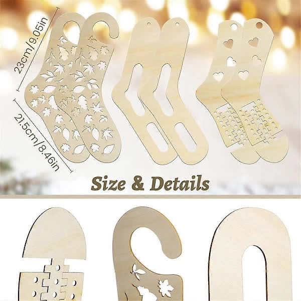 pcs Wooden Sock Blockers for Knitting, Adjustable Sock Blockers for Knitting Blockers Knitting Crochet S