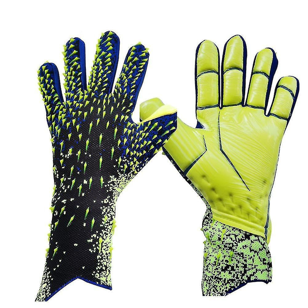Kids Football Goalkeeper Gloves Durable Green Green Green 6