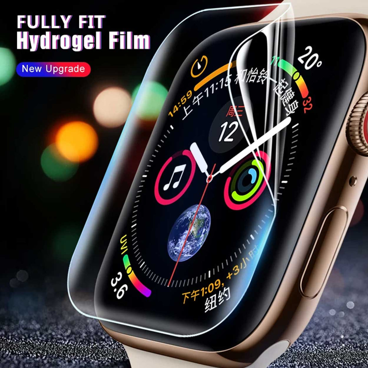 3-pack Screen Protector for Apple Watch 1/2/3 42mm - Full Coverage Transparent
