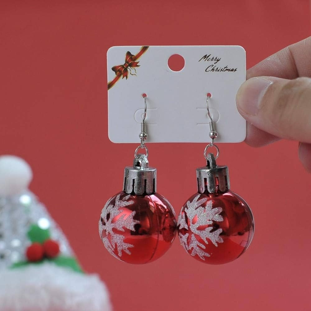 Earrings Christmas Balls Red - Christmas Red Red Red