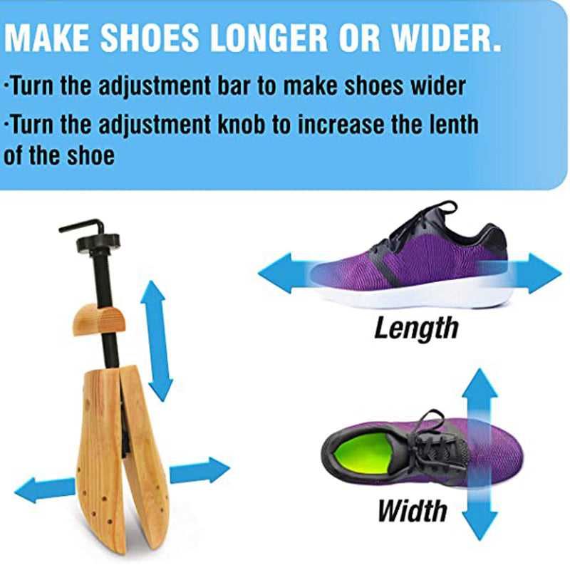 2-way wooden shoe stretcher, 2-pack_yux 39-41