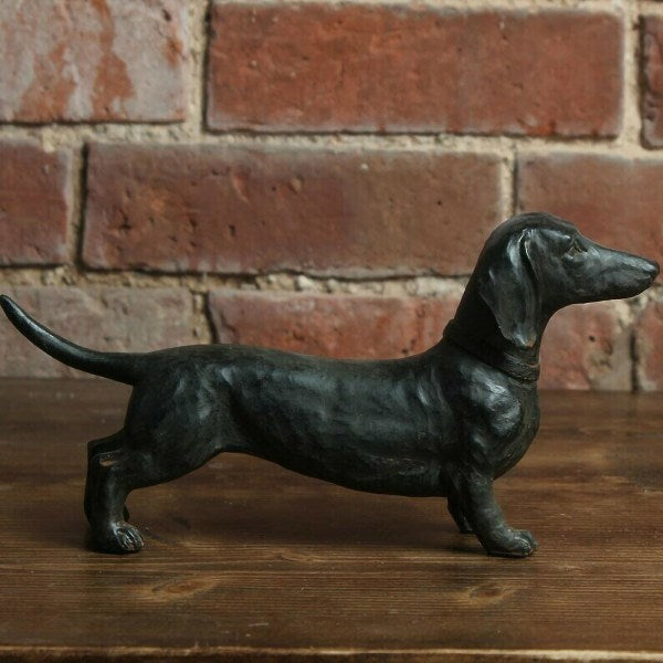 Resin Dachshund Ornament Dachshund Statue Ornament Dog Antique Collectible