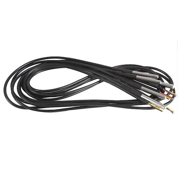 5pcs Waterproof DS18B20 Temperature Sensor, Digital Temperature Thermal Cable Temperature (-55- +125)