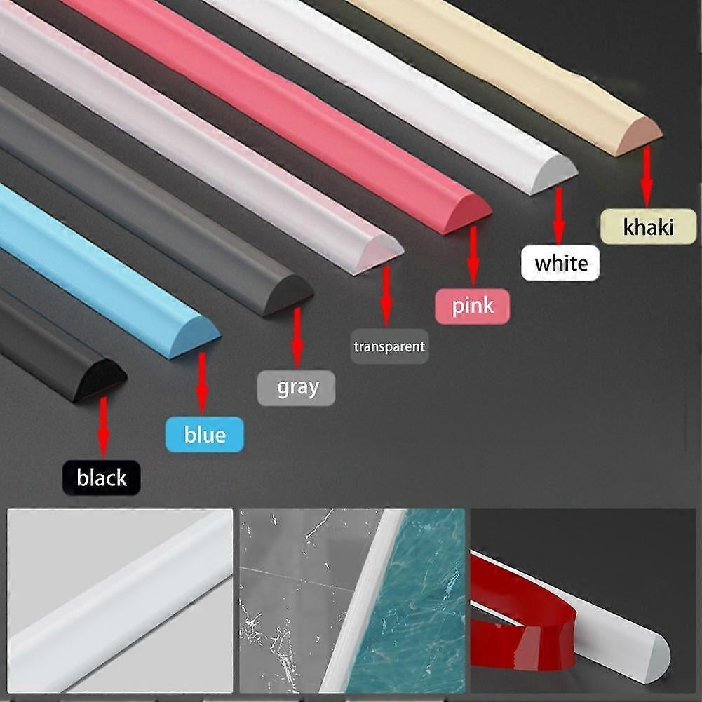 Shower Barrier Water Barrier 50/100/200cm Bendable - Perfect black 200cm-max black 200cm