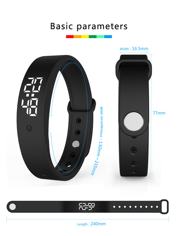 Pivotell Vibratime Vibrating Reminder Watch - With Up to 10 Daily Alarms - Black