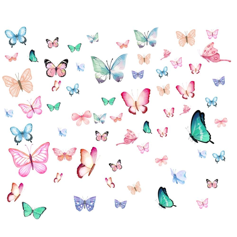 Luminous Butterfly Wall Decoration – DIY Wall Decor for Kids Room, Princess Room, Nursery