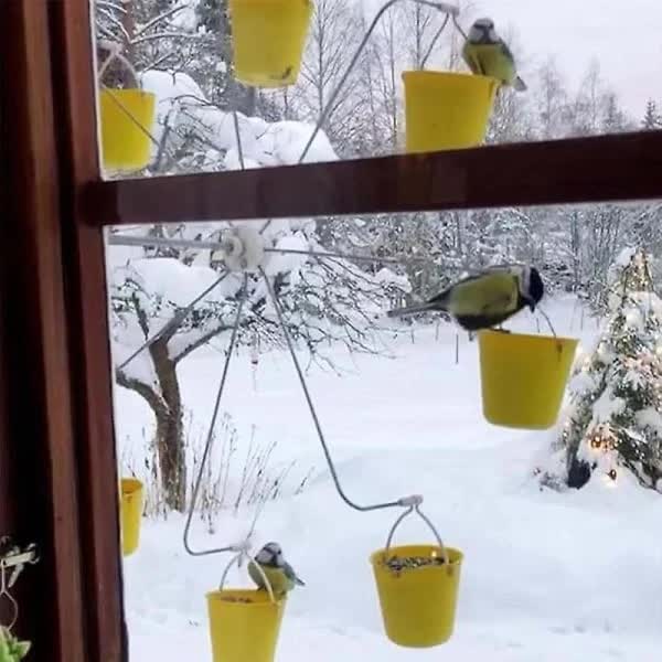 Bird Carousel Spinning Carousel Toy With Bird Feeder—max