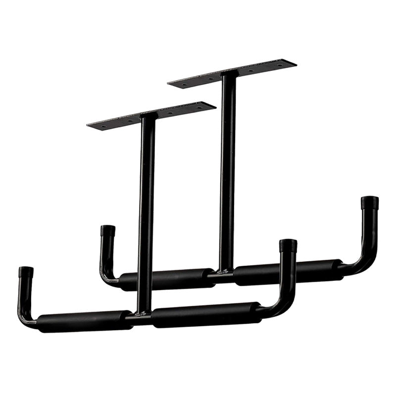 Garage Ceiling Storage Hook Steel, Heavy Duty Storage Rack for Hanging Wood, Bikes, Tools, Timber, Snowboard, Fishing Rods, Sturdy Storage System White