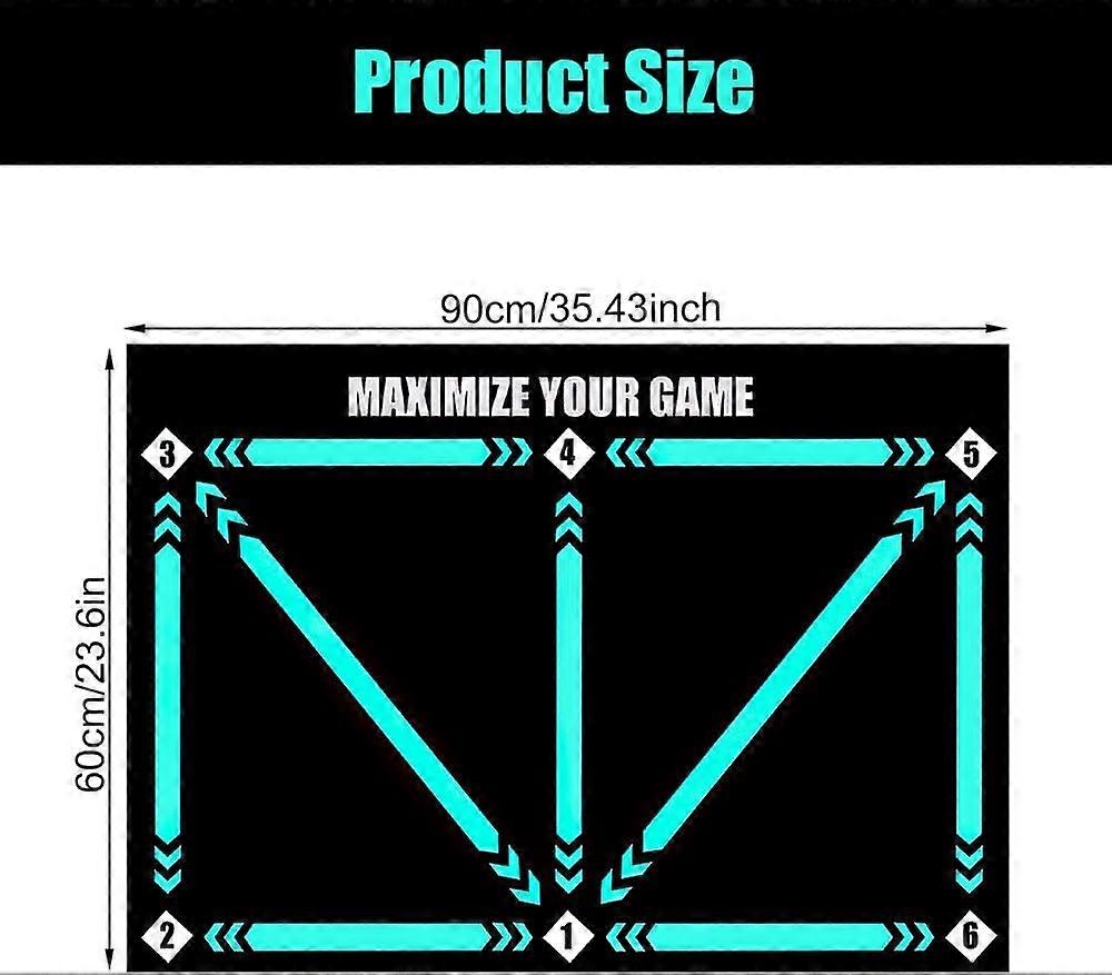 Football Step Training Mat, 60 x 90 cm Football Mat, Football Training Mat, Silent Football Mat