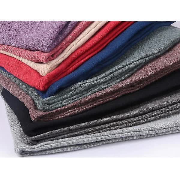 5-Pack Slouchy Baggy Beanies Chemo Hats - Khaki + Black + Grey + Burgundy + Purple