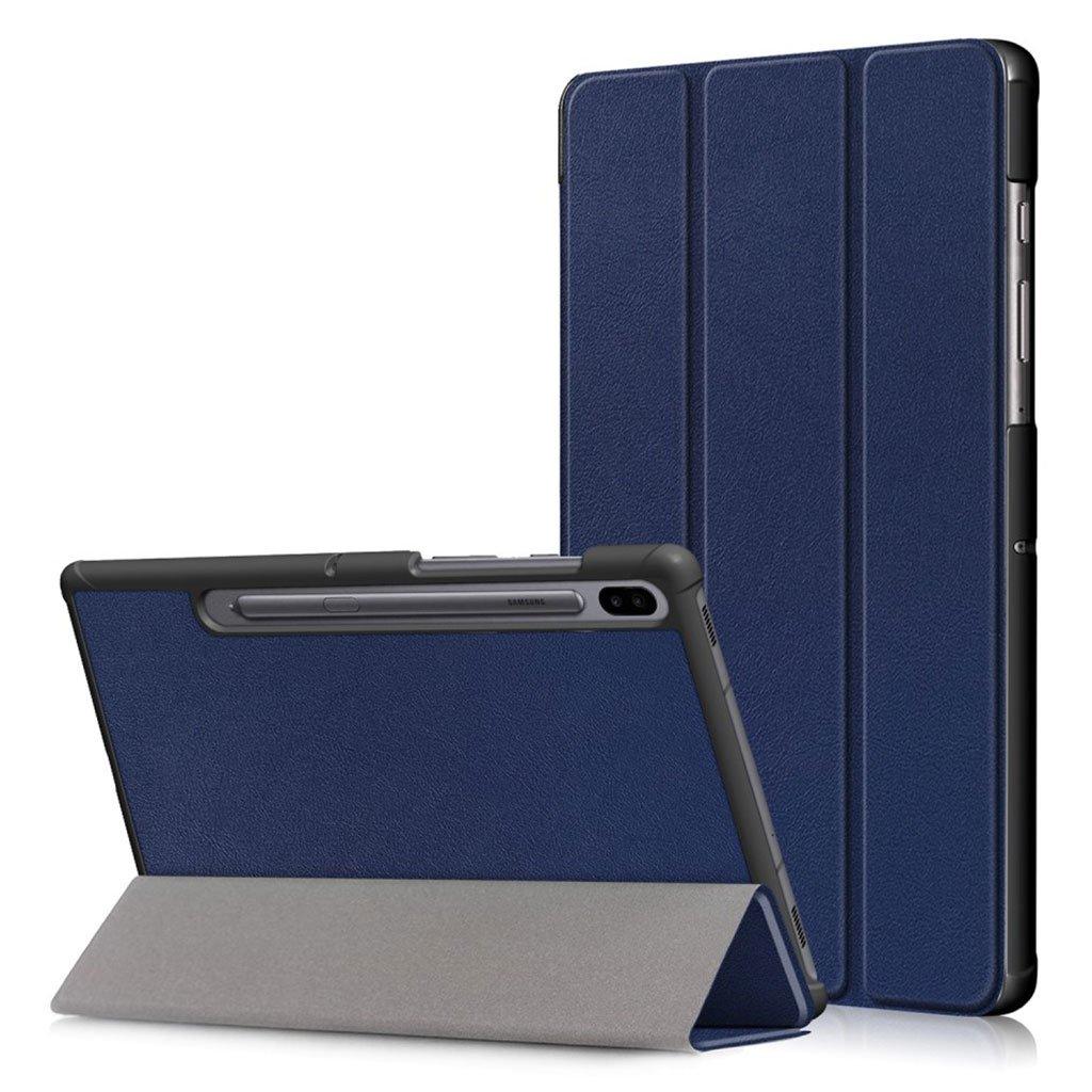 Galaxy Tab S6 Leather Case with Three Flaps