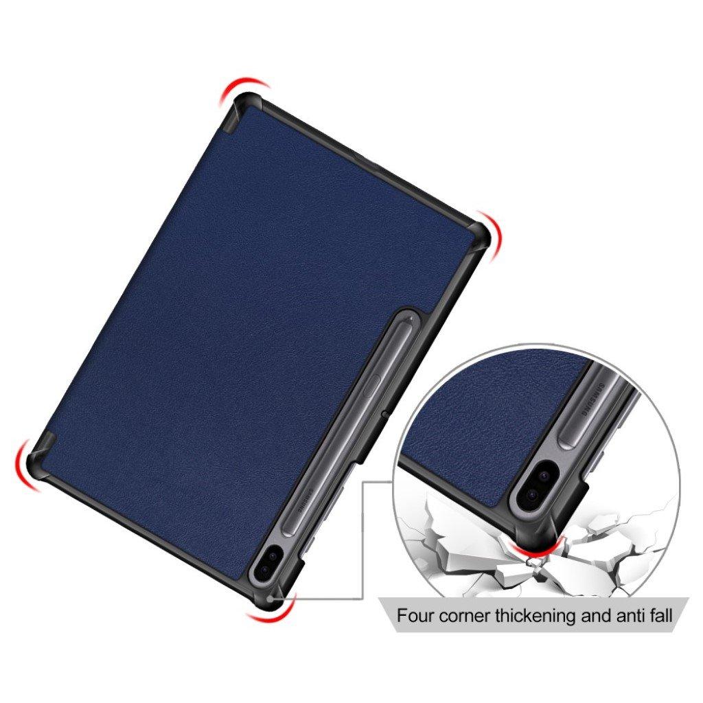 Galaxy Tab S6 Leather Case with Three Flaps
