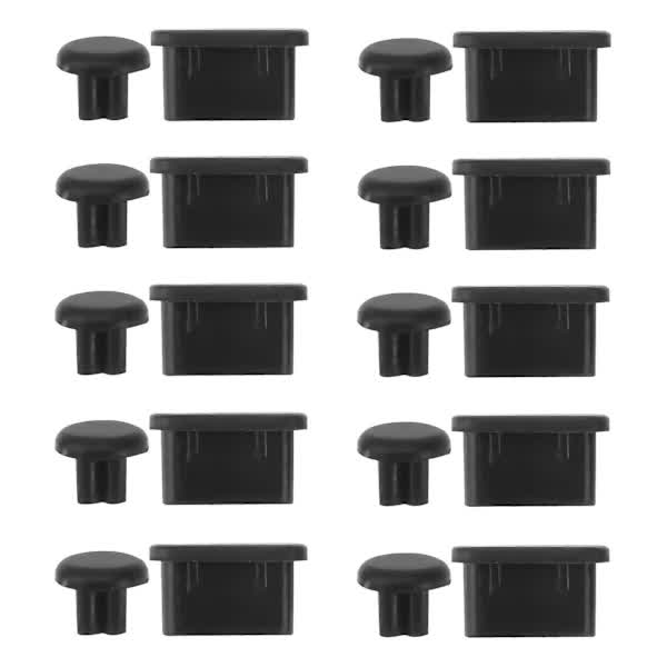 【PP】10 Pairs Small Phone Port Dust Cover Earphone Jack USB C Dust Cover Smartphone Dust Cover USB C Connector