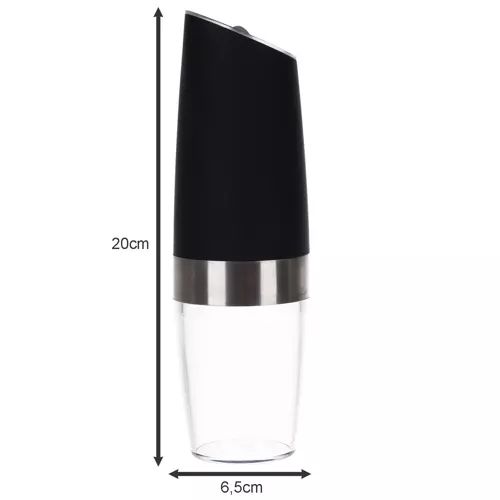 Electric Salt and Pepper Mills 2-Pack, Black
