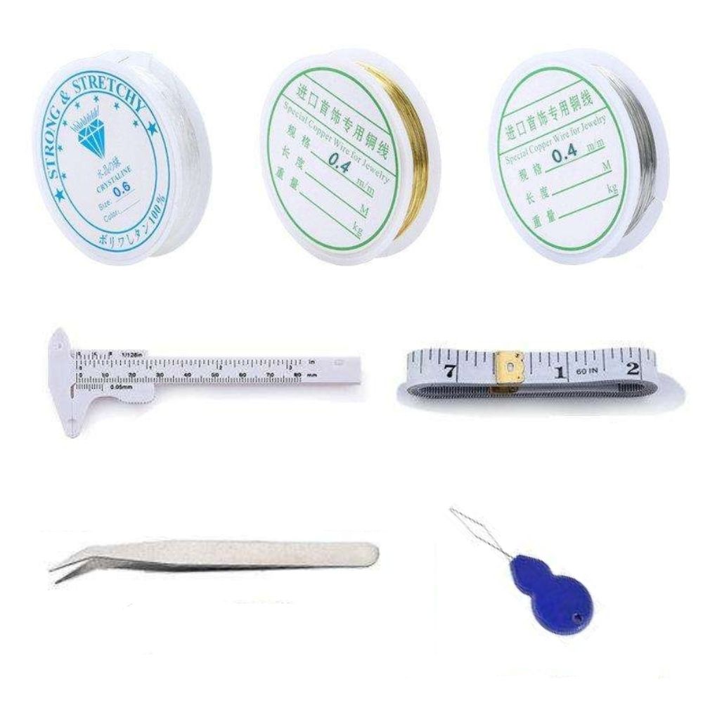 Jewelry Making Mega Kit with Pliers, Wire, Rings, MultiColor
