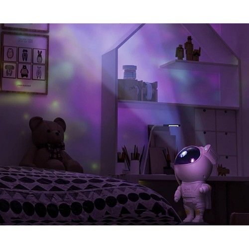 Astronaut Night Light with Remote Control Star Projector Galaxy Light, White