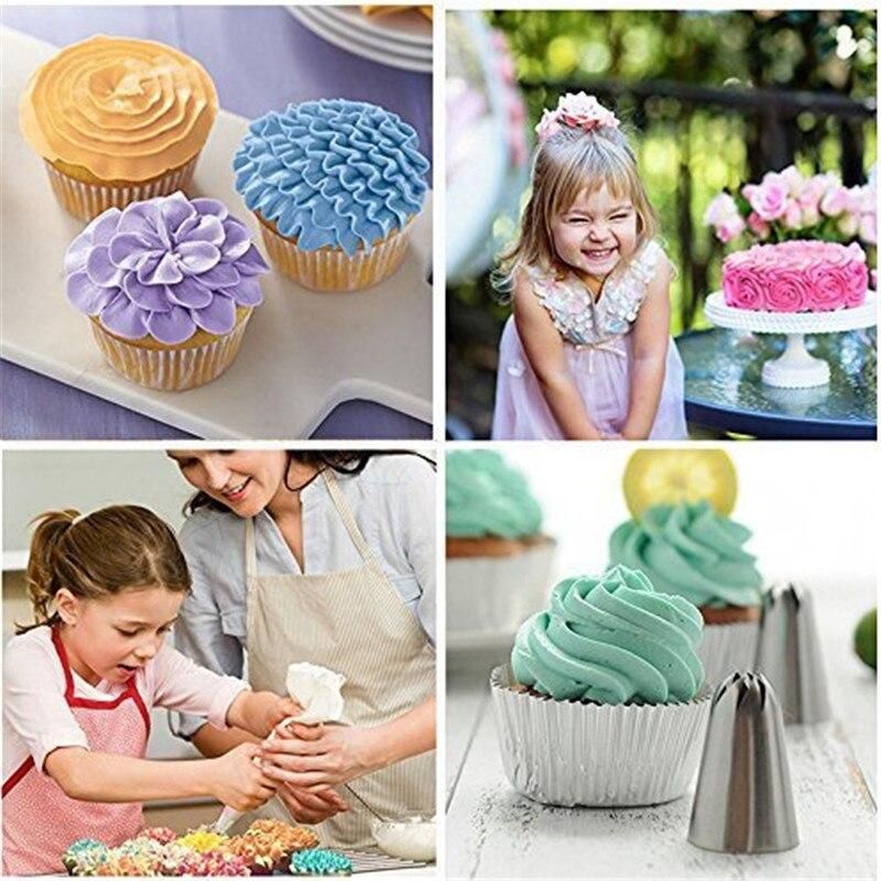 27pcs Pink Tulle Set Liquor Tips Bag Connector, Cake Tool