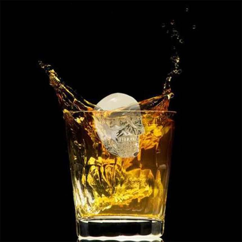Skull Ice Mold, Chocolate Jelly Mold, Black