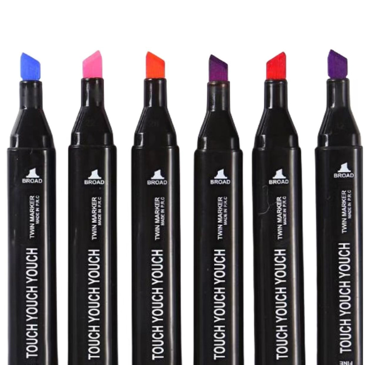 80-Pack Double-Sided MultiColor Marker Pens with Case