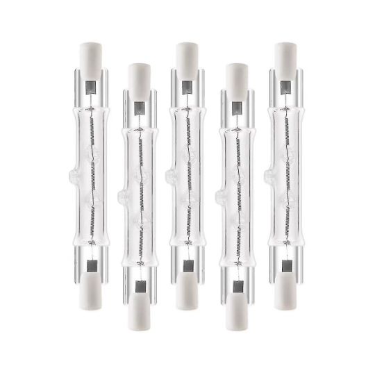 5-pack R7s Halogen Linear Light Bulbs 300W 230V, 118mm