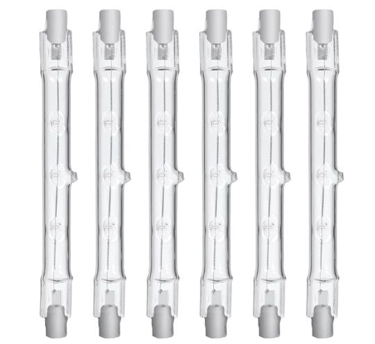 5-pack R7s Halogen Linear Light Bulbs 300W 230V, 118mm