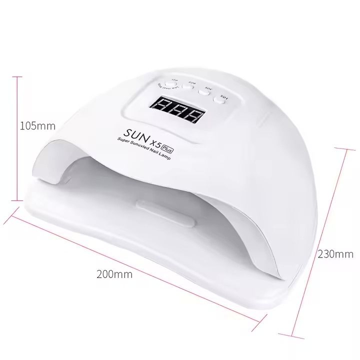 UV LED Nail Lamp 54W with 10s 30s 60s 99s Timer, White