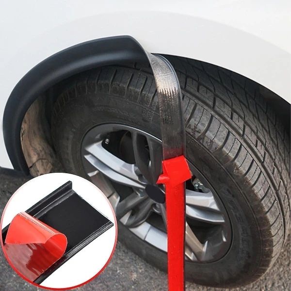 1.5m Universal Fender Flares Car Wheel Arch Mudguards, Black