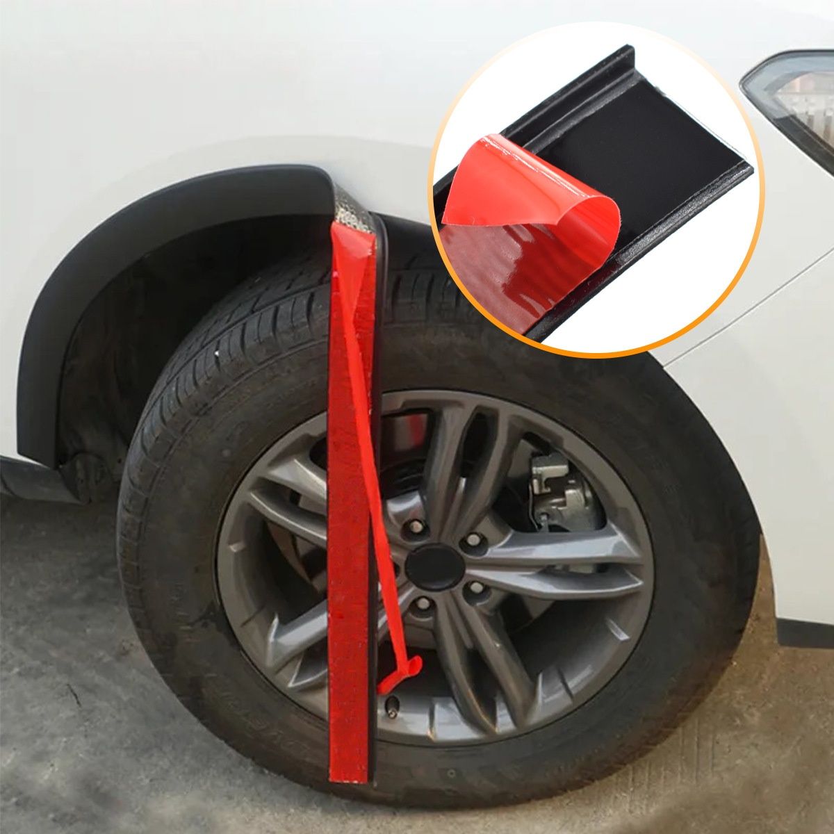 1.5m Universal Fender Flares Car Wheel Arch Mudguards, Black