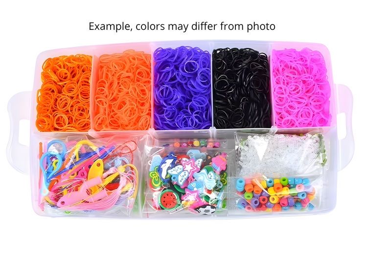 28,000 Pieces Super Large Loom Bands Kit with Accessories, Multi-Color
