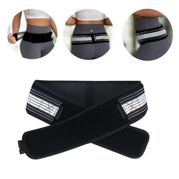Hip Support Belt Adjustable Sciatica Relief, Black
