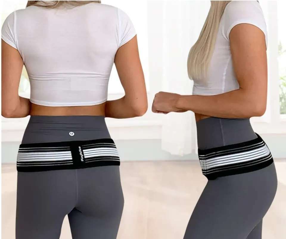 Hip Support Belt Adjustable Sciatica Relief, Black