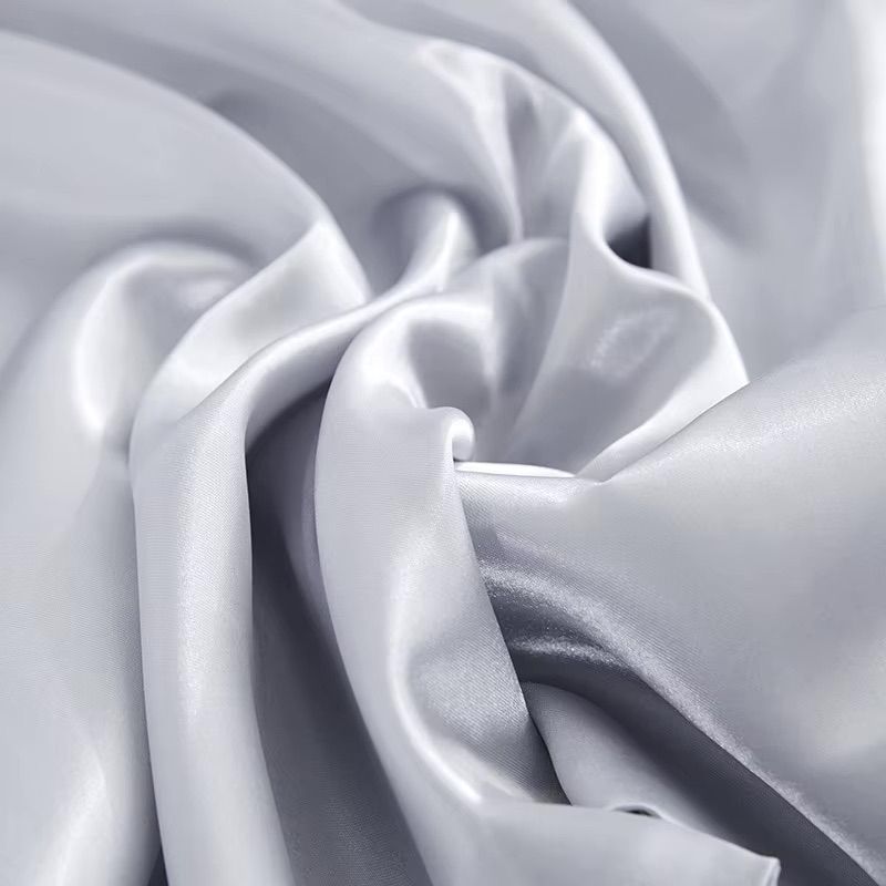 Satin pillowcase 2-pack light gray, 50 x 66cm
