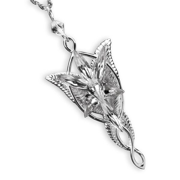 Evenstar Lord of the Rings Silver Plated Necklace, Arwen
