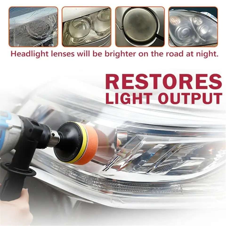 Headlight Polishing Kit MultiColor, Cleans Polishes Increases Clarity Safety
