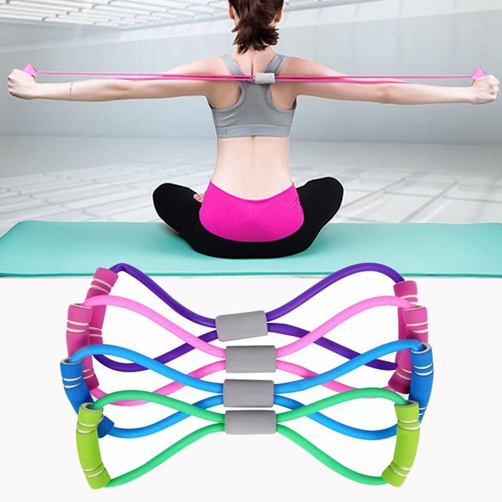 Resistance bands set for exercise yoga rehab, multicolor