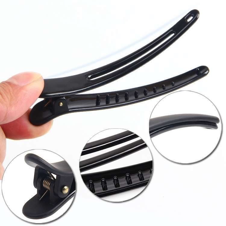10x Professional Hair Clips for Salons & Home Use, Black