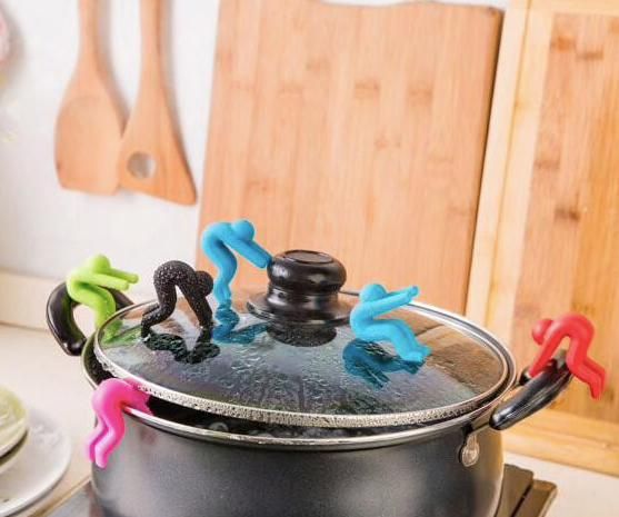 2pcs Boil-over Protection Guys, Black