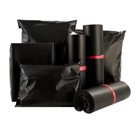 100pcs Black E-commerce Mail Bags, 25 x 35cm