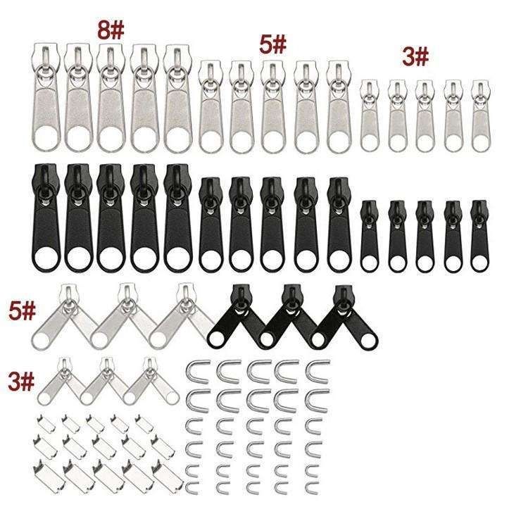 84 Pieces Universal Zipper Replacement Repair Kit, MultiColor