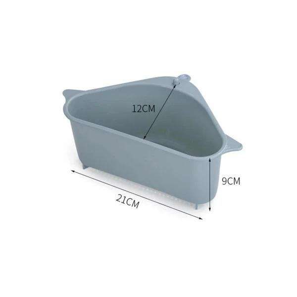 2-Pack Sink Strainer Rinse Box for Fruits Vegetables, Grey