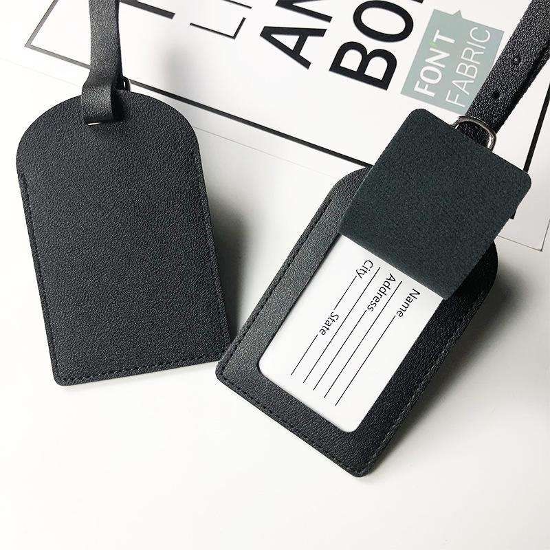 Luggage tag Black, Address tag Bag marking