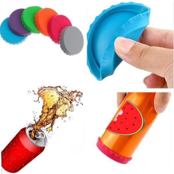 2pcs Silicone Caps Leakproof Jar Lid, MultiColor